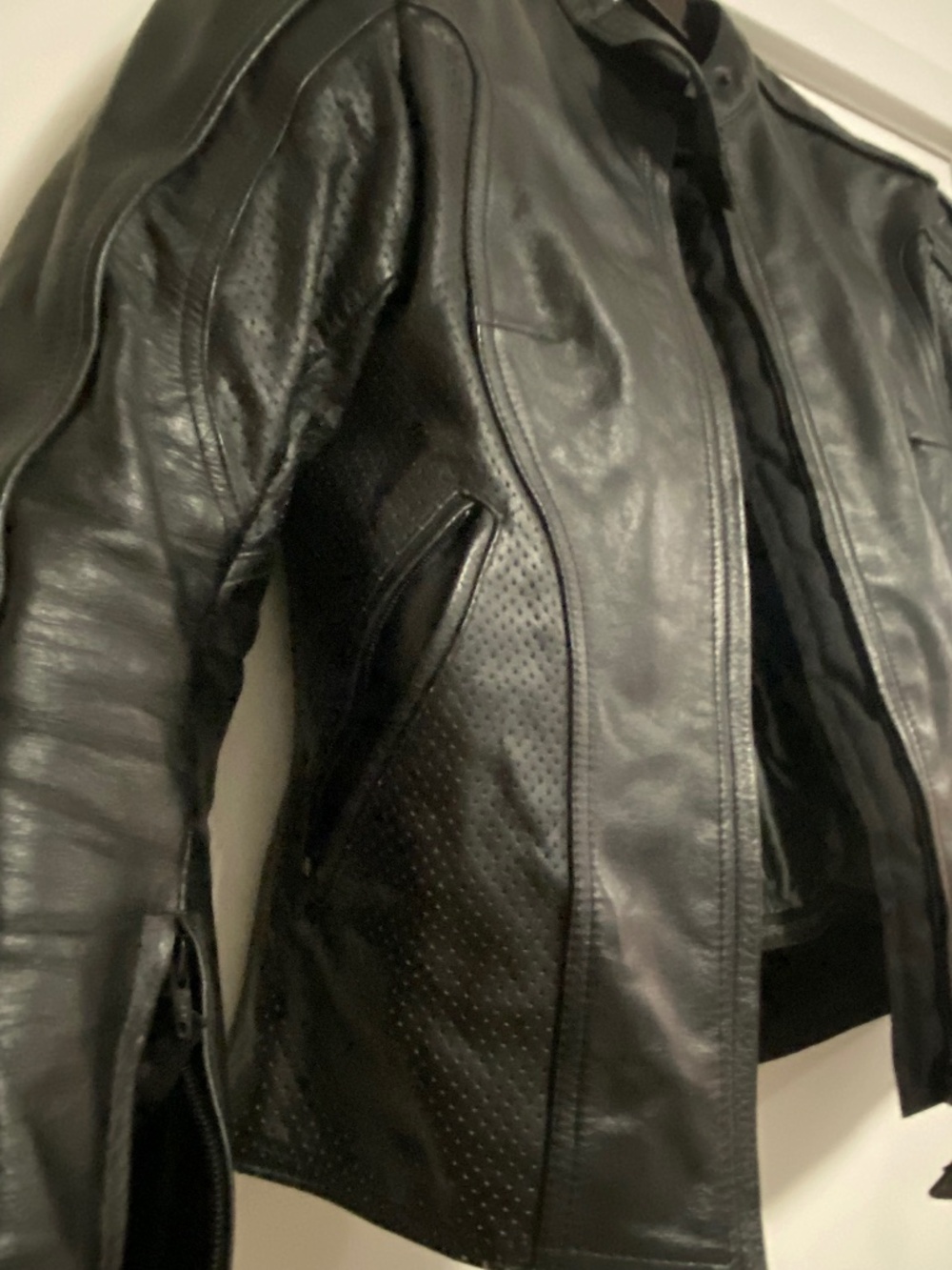 Lady Rider Leather Motorcycle Jacket